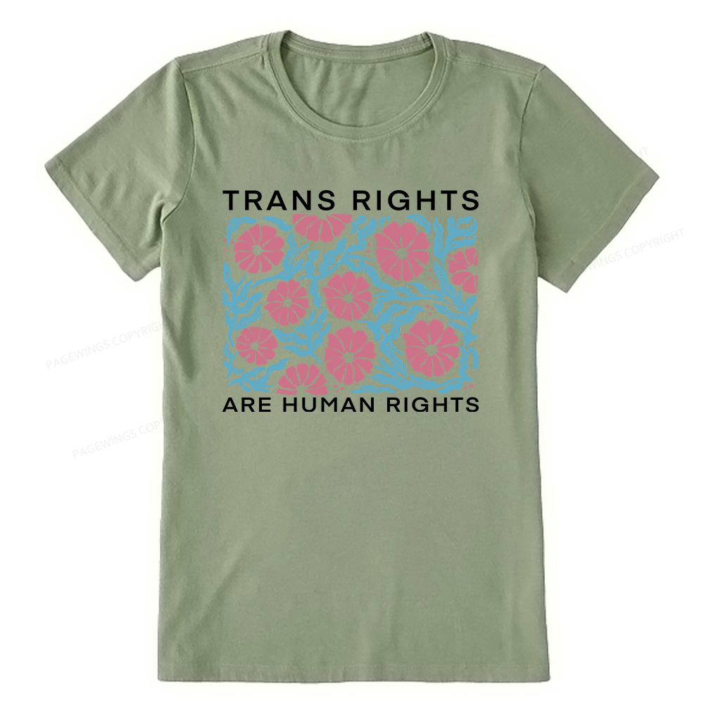 Pagewings Trans Rights Are Human Rights Unisex Classic T-shirt
