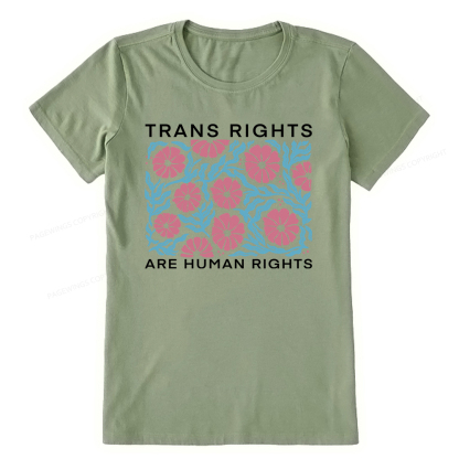 Pagewings Trans Rights Are Human Rights Unisex Classic T-shirt
