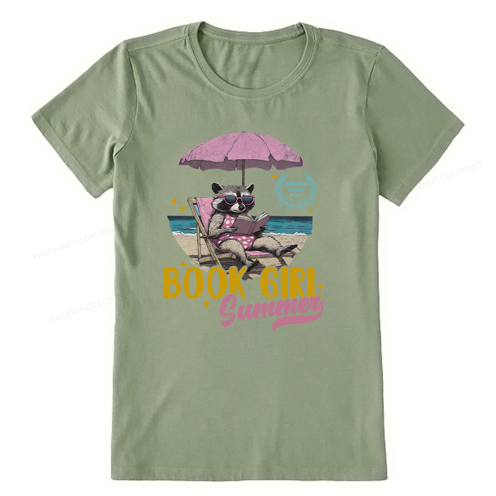 Pagewings Book Girl Summer Unisex Classic T-shirt