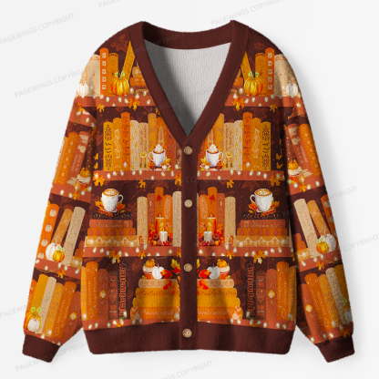 Pagewings Cozy Reading Unisex Ugly Cardigan Sweaters