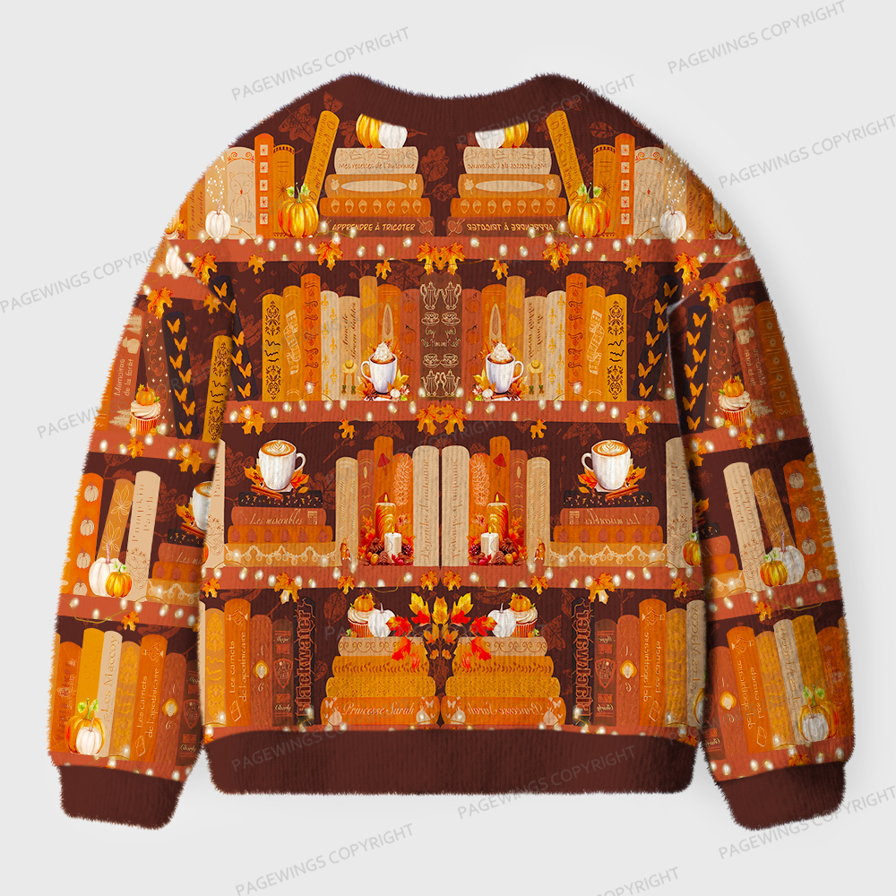 Pagewings Cozy Reading Unisex Ugly Cardigan Sweaters