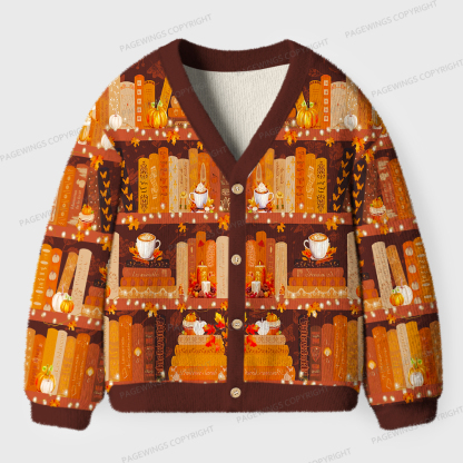 Pagewings Cozy Reading Unisex Ugly Cardigan Sweaters