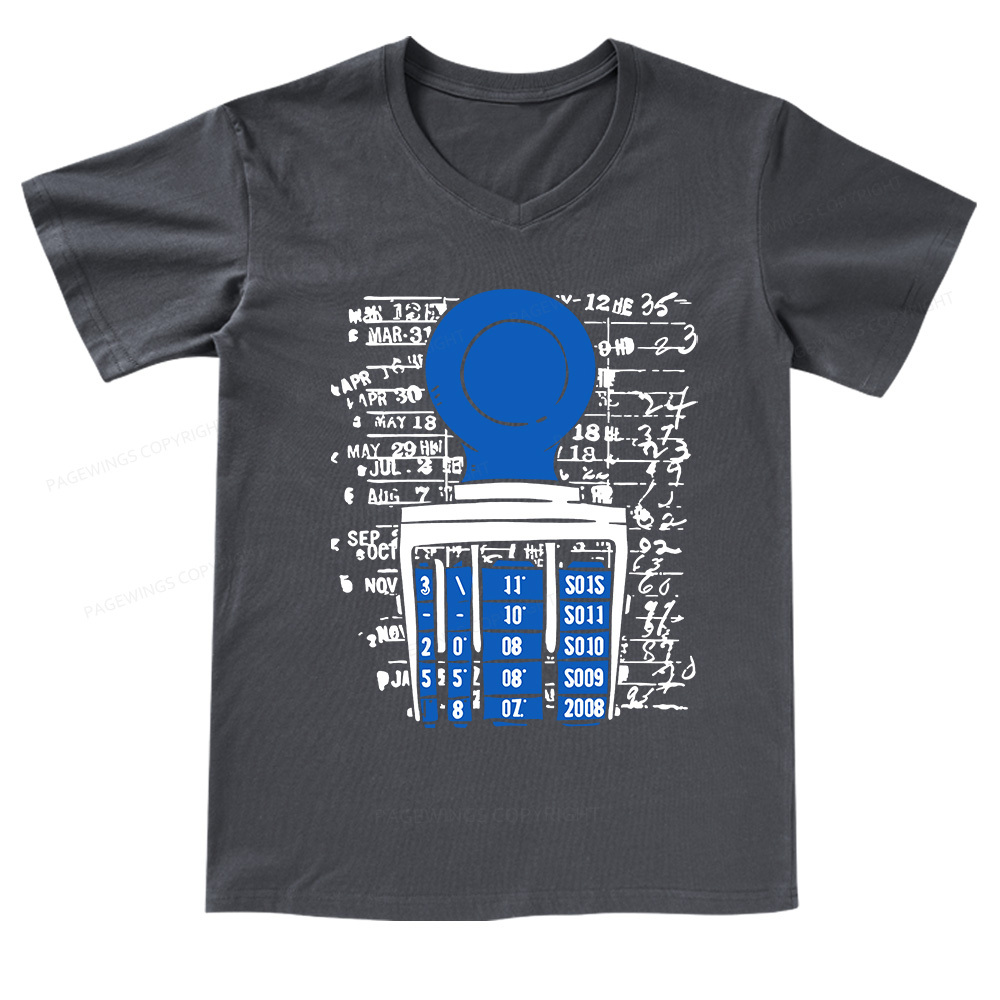 Pagewings Books Library V-neck T-shirt