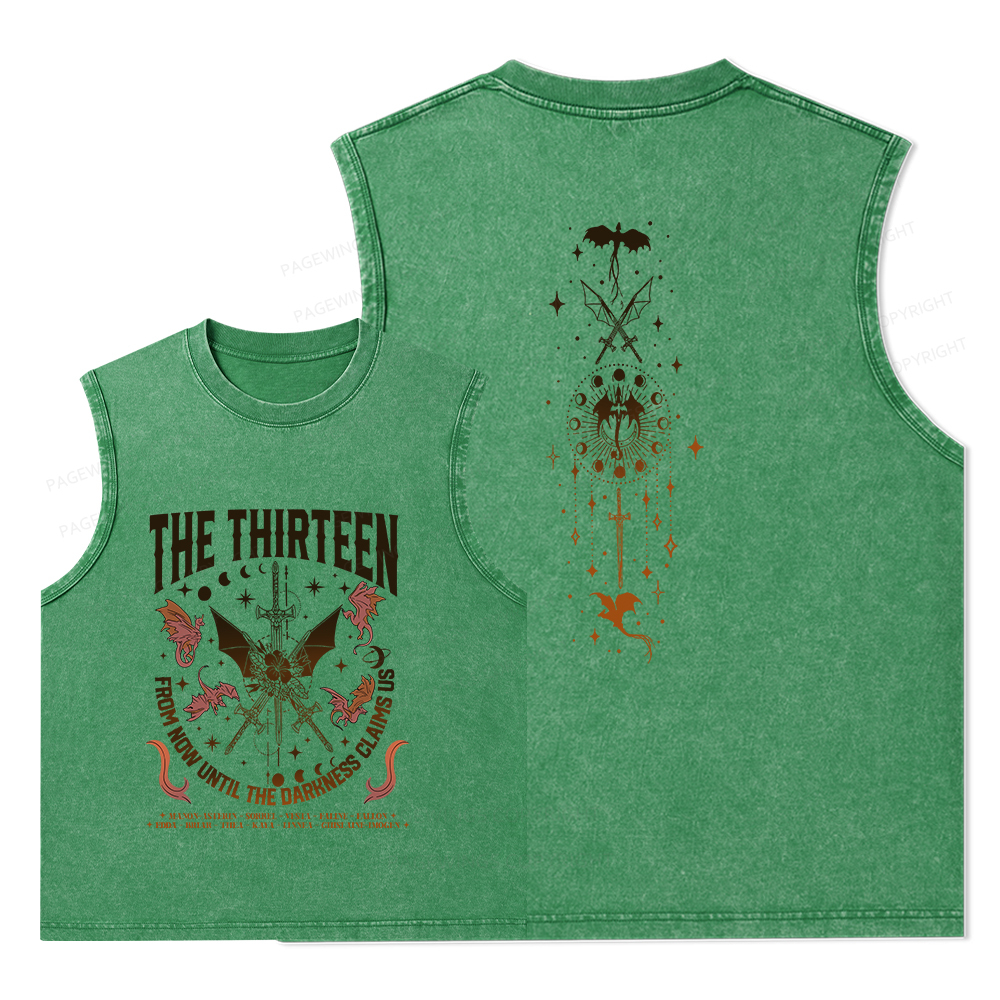 Pagewings Until The Darkness Claims Us Unisex Washed Tank Top