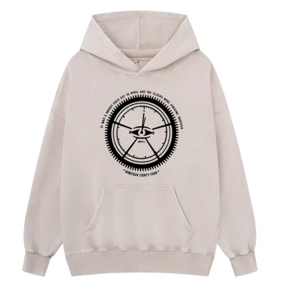 Pagewings Nineteen Eighty-Four Unisex Washed Hoodie