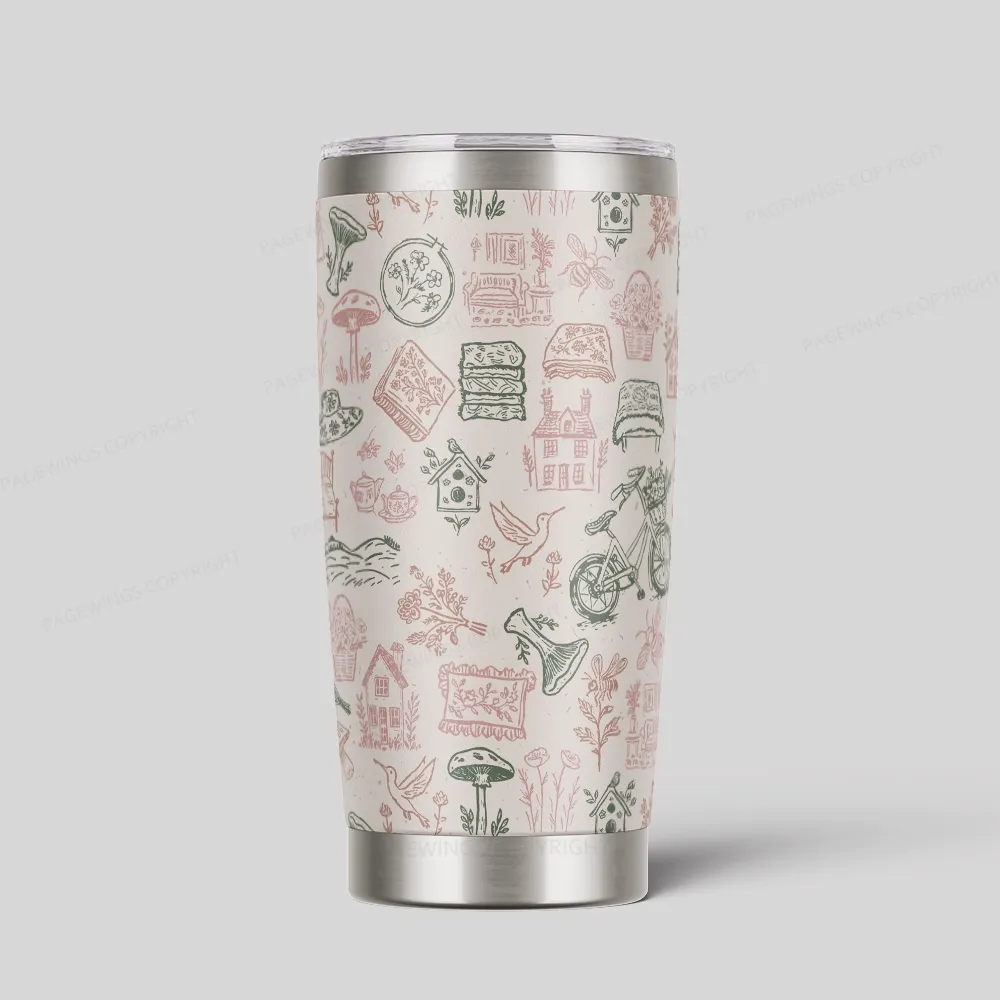 Pagewings Read Books Be Kind Stay Weird Tumbler