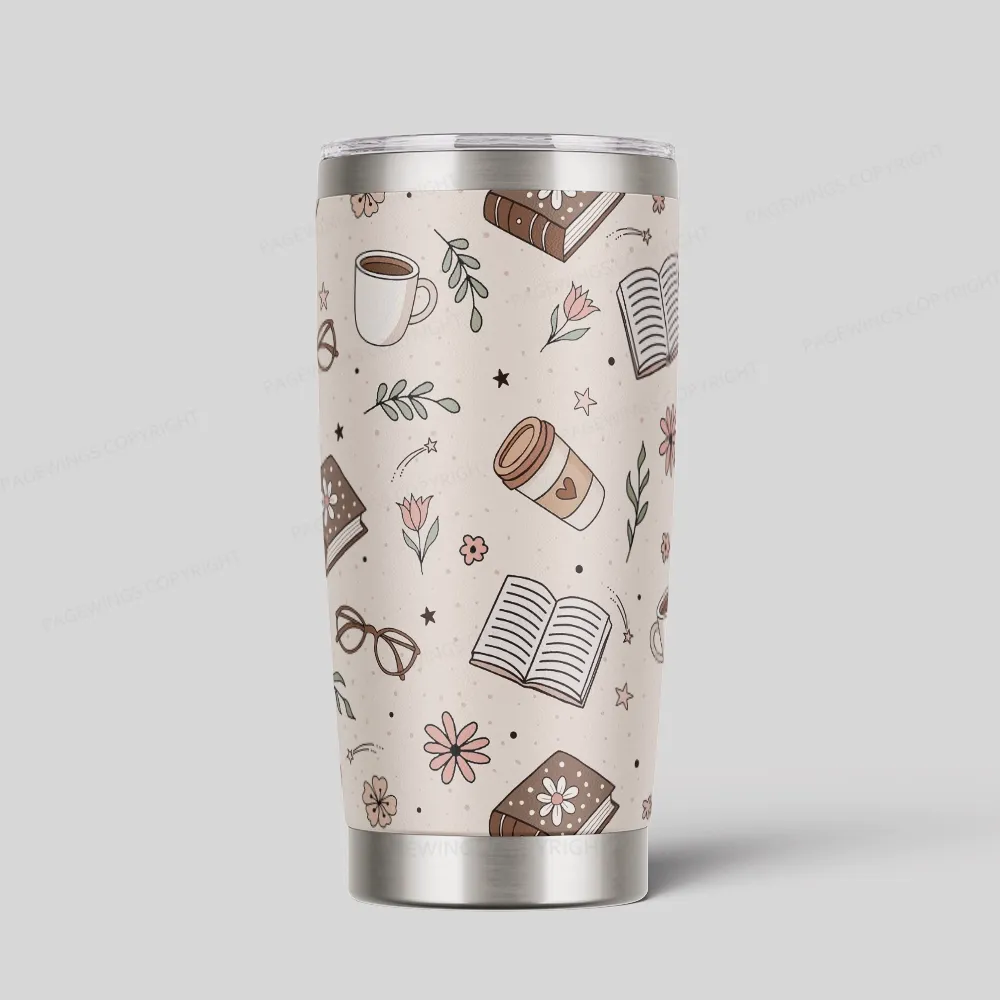 Pagewings Coffee book Rainy Day Tumbler