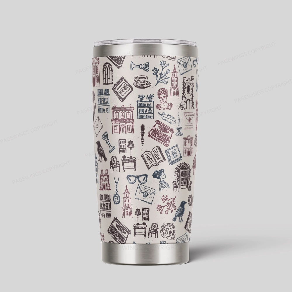 Pagewings Bookish Book Lovers Tumbler