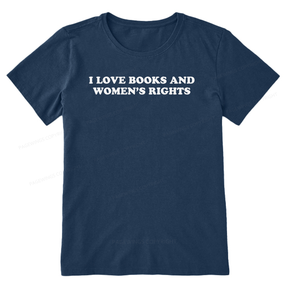 Pagewings I Love Books And Women's Rights Unisex Classic T-shirt
