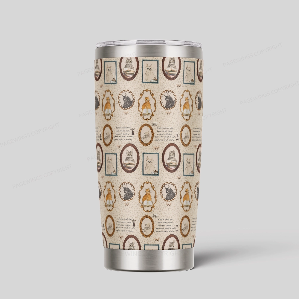 Pagewings You’re Not Scared Of Books Tumbler