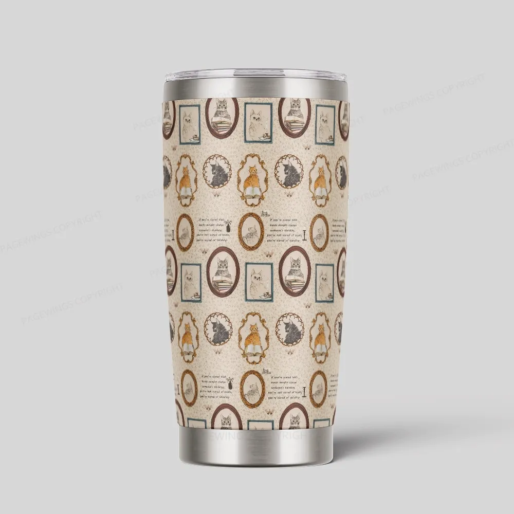 Pagewings You’re Not Scared Of Books Tumbler