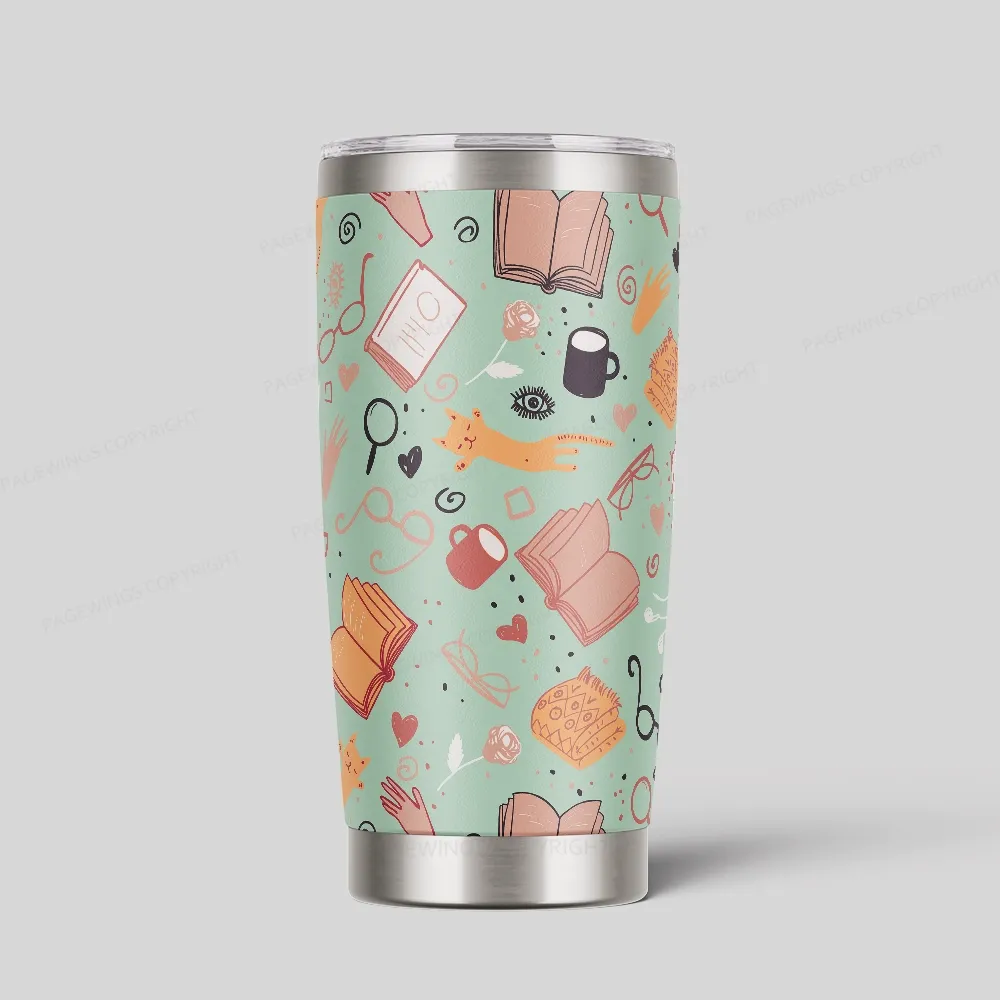 Pagewings Read Books Be Kind Stay Weird Tumbler