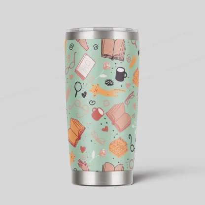 Pagewings Read Books Be Kind Stay Weird Tumbler