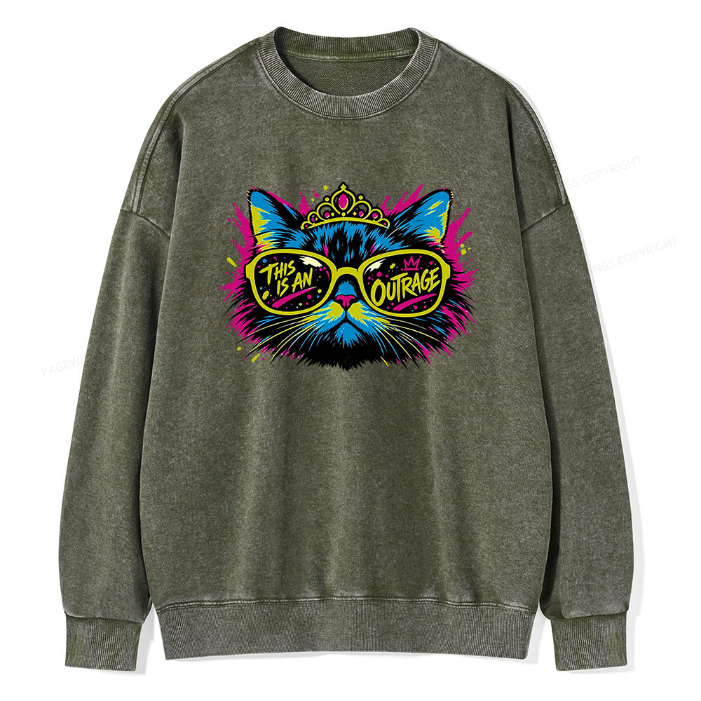 Pagewings Sci Fi Bookish Unisex Washed Sweatshirt