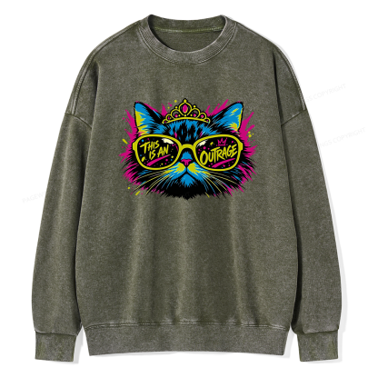 Pagewings Sci Fi Bookish Unisex Washed Sweatshirt