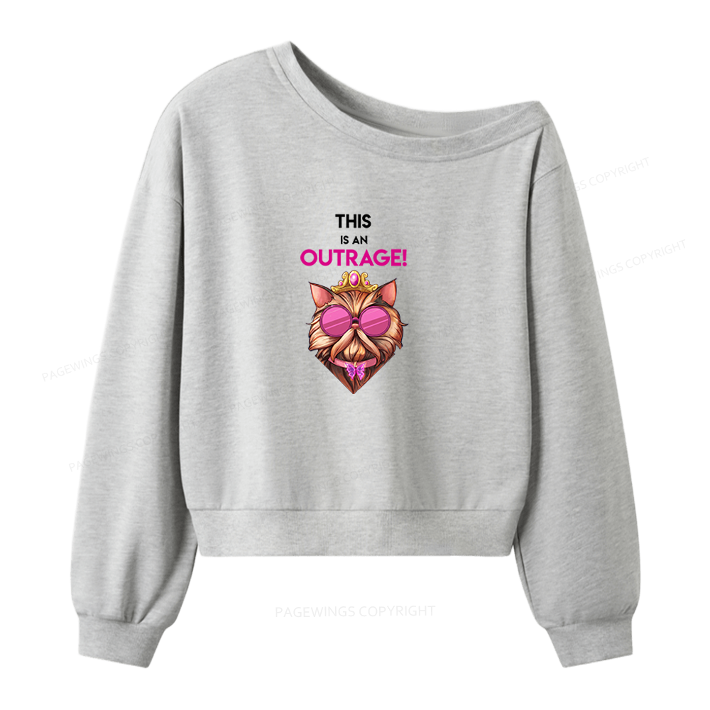 Pagewing Sci Fi Books Lover Women Off Shoulder Sweatshirt