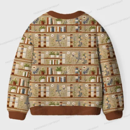 Pagewings Cozy Reading Unisex Ugly Cardigan Sweaters