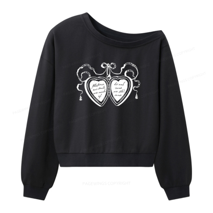 Pagewings Whatever Our Souls Are Made Of Women Off Shoulder Sweatshirt