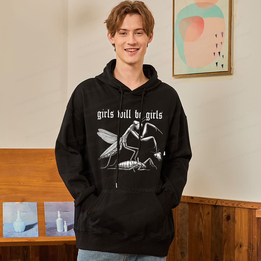 Pagewings Girls Will Be Girls Unisex Classic Hoodie