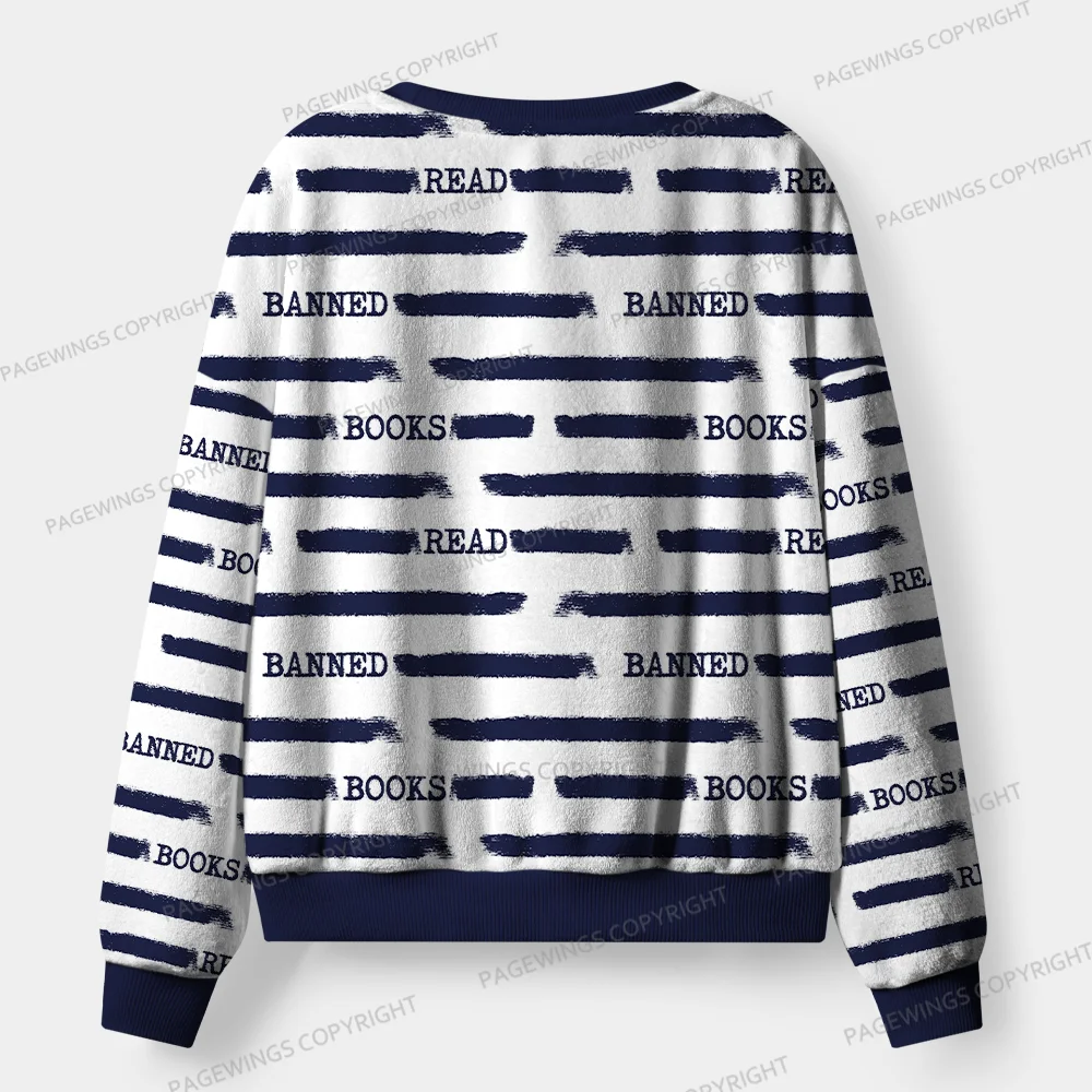 Pagewings Read Banned Books Unisex Flannel Pajama Set