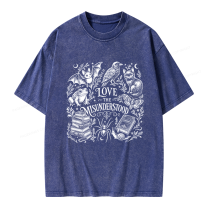 Pagewings Love The Misunderstood Unisex Washed T-shirt