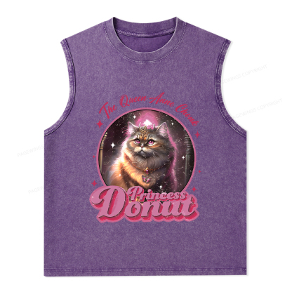 Pagewings Princess Donut Unisex Washed Tank Top