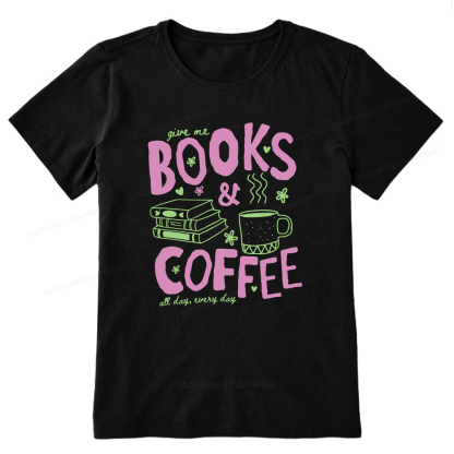 Pagewings Books and Coffee Unisex Classic T-shirt