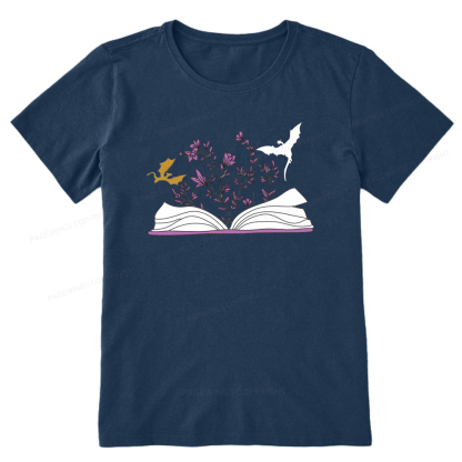 Pagewings The Flying Dragon In The Book Unisex Classic T-shirt