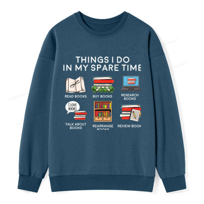 Pagewings Books Reading In My Spare Time  Unisex Classic Sweatshirt