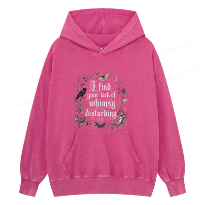 Pagewings Lack of Whimsy Unisex Washed Hoodie