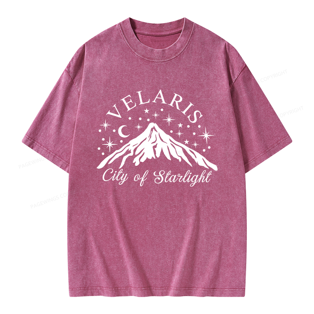 Pagewings Fantasy Reader Unisex Washed T-shirt