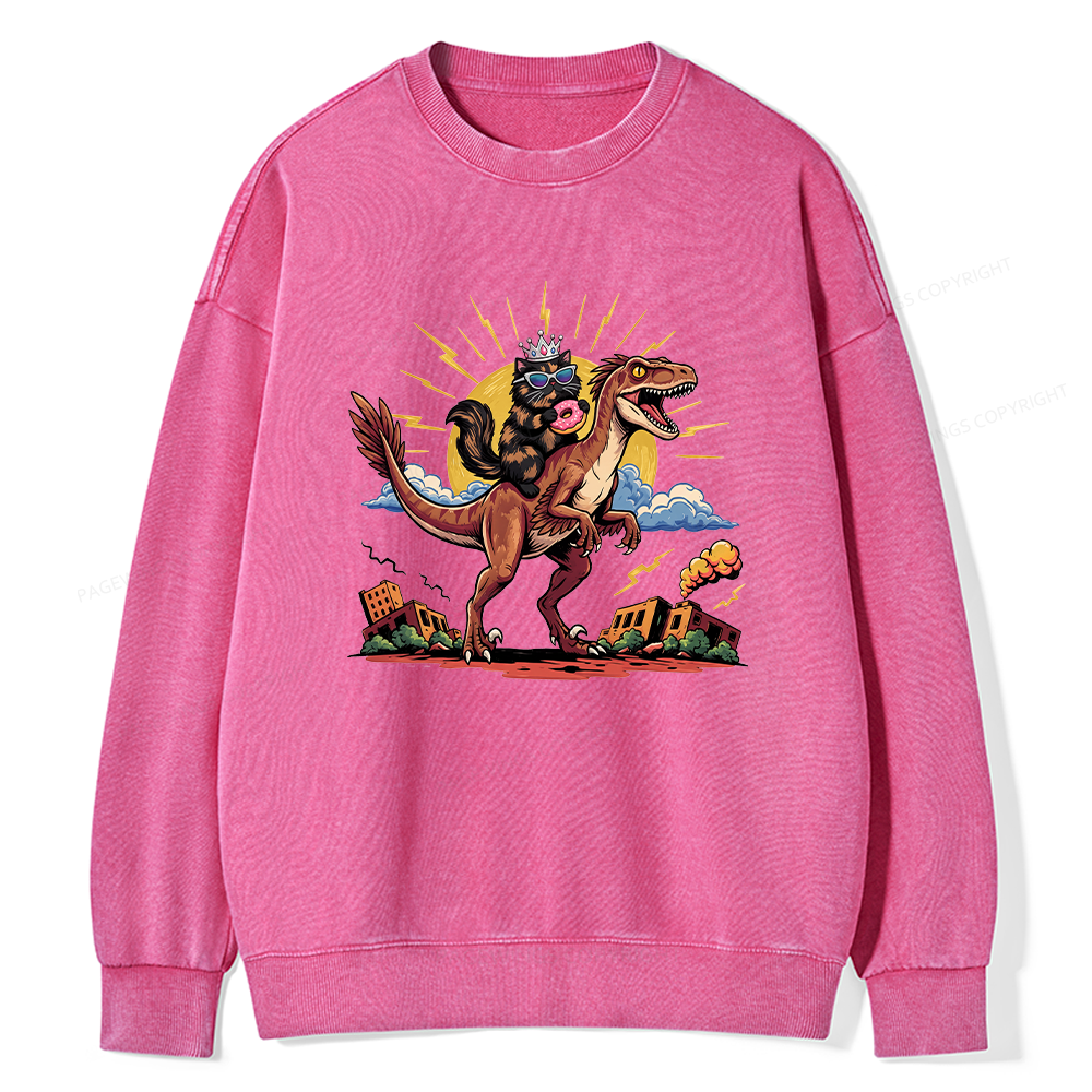 Pagewings Sci Fi Bookish Unisex Washed Sweatshirt