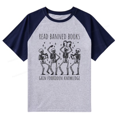 Pagewings Reading Books Tee Book Lover Gift Raglan T-shirt