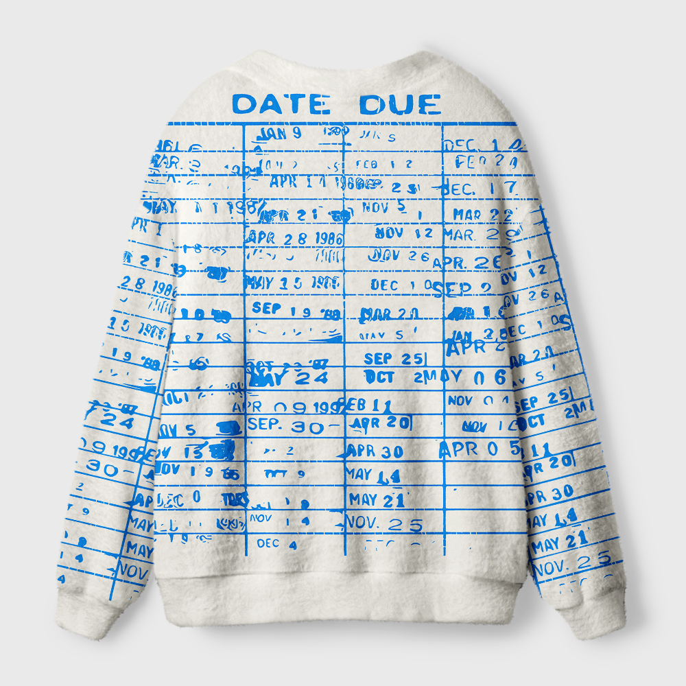 Pagewings Library Card Light Knit Unisex Cardigan Sweaters