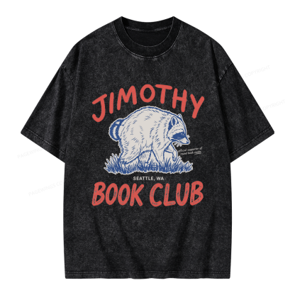 Pagewings Jimothy Book Club Unisex Washed T-shirt