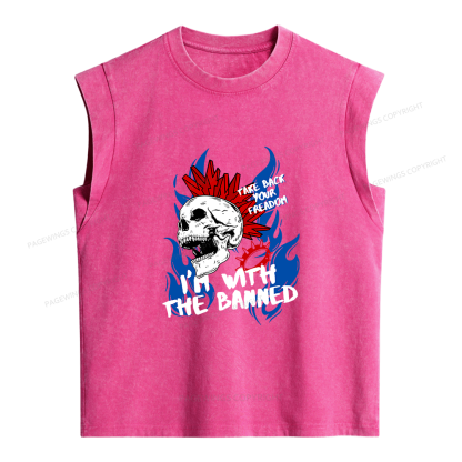 Pagewings Take Back Your Freadom Women's Washed Tank Top