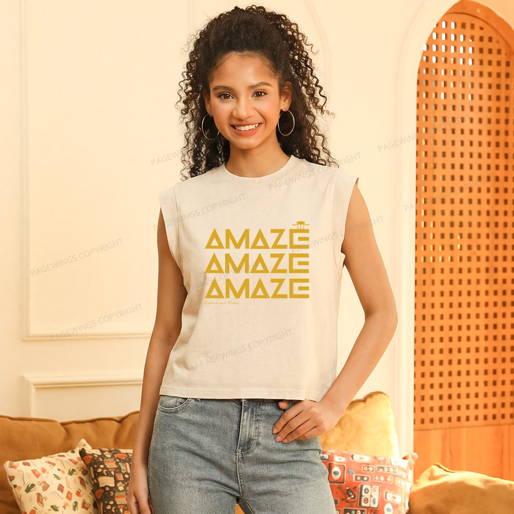 Pagewings Amaze Women's Washed Tank Top