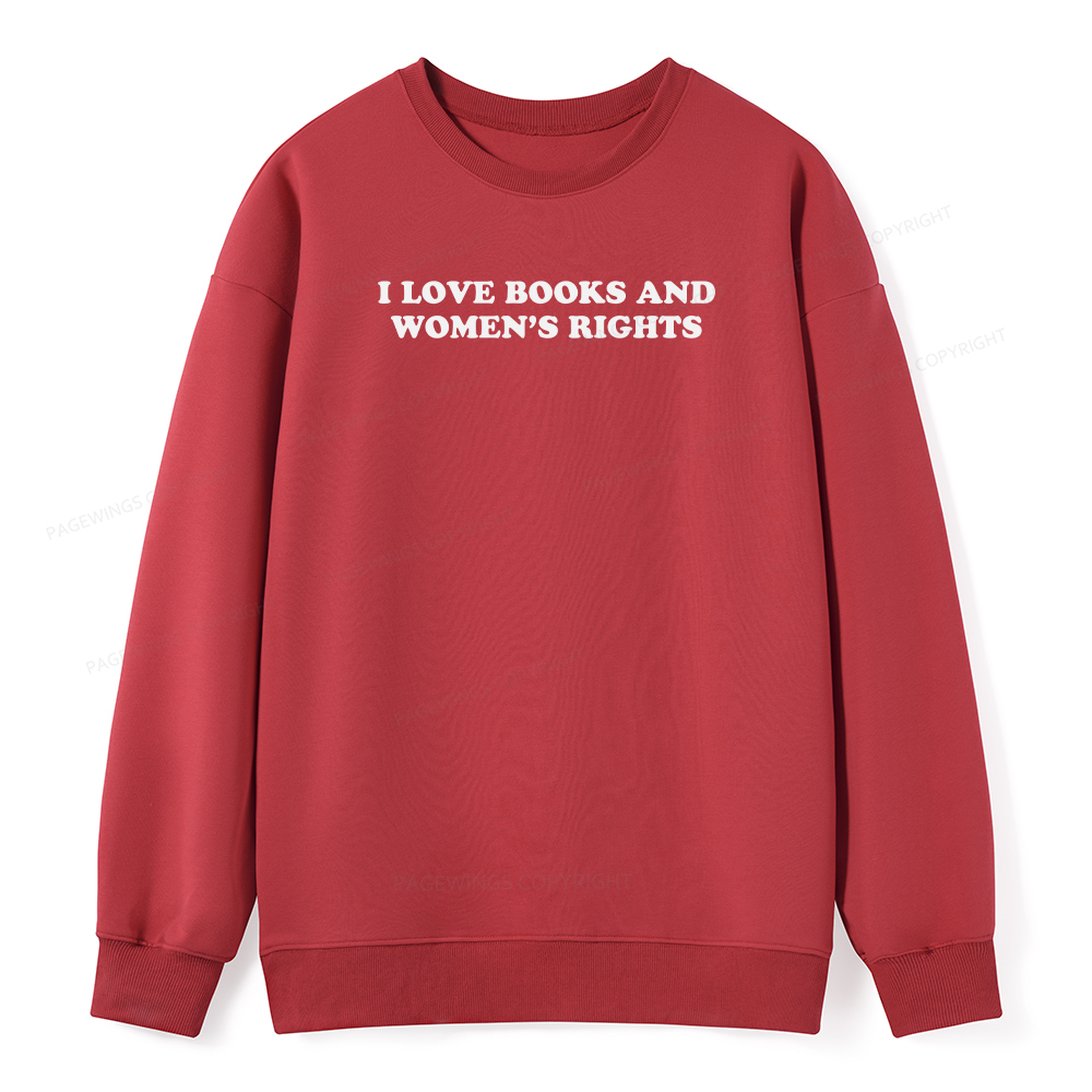 Pagewings I Love Books And Women's Rights Unisex Classic Sweatshirt