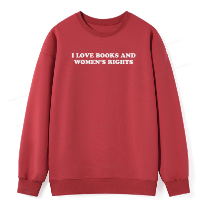 Pagewings I Love Books And Women's Rights Unisex Classic Sweatshirt