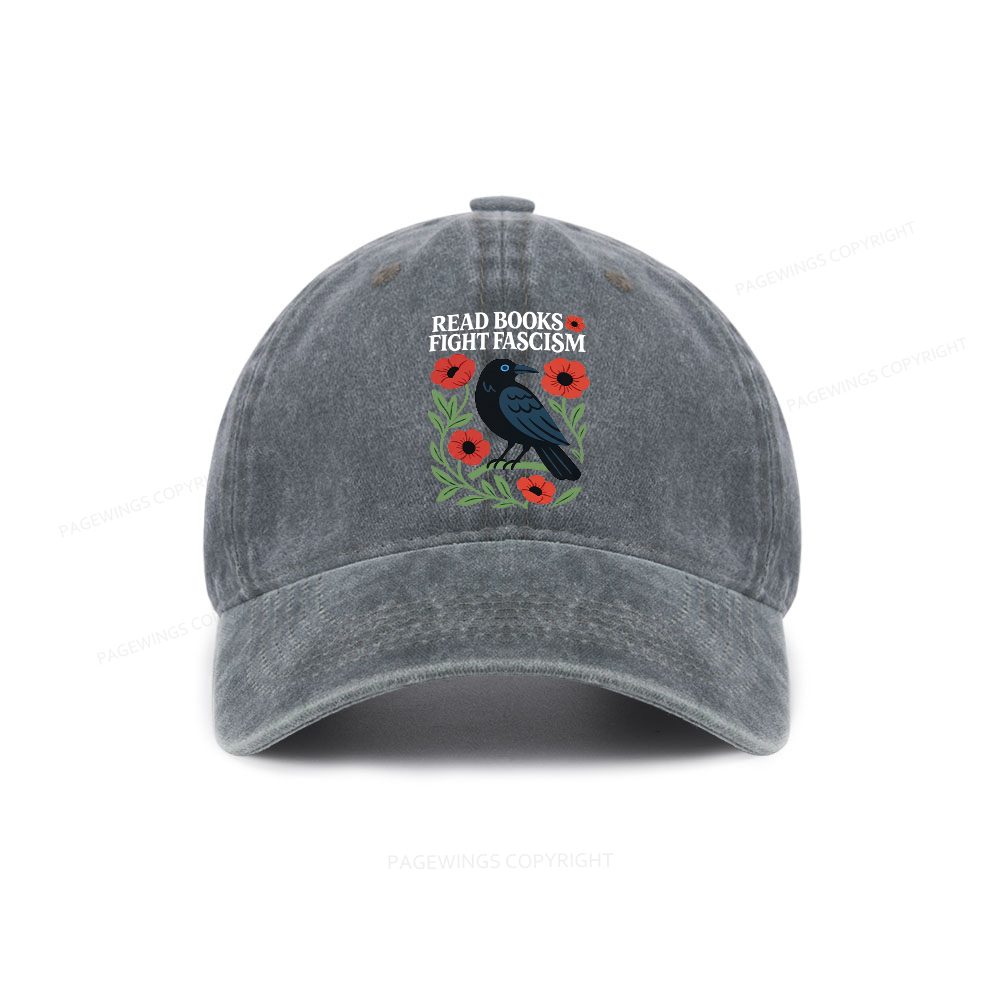 Pagewings Read Books Fight Fascism Washed Cap