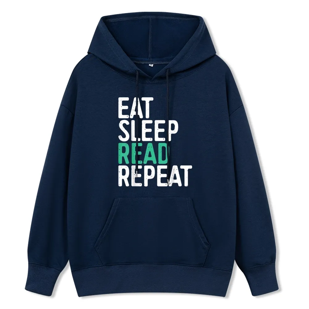 Pagewings Eat Sleep Read Repeat Unisex Classic Hoodie