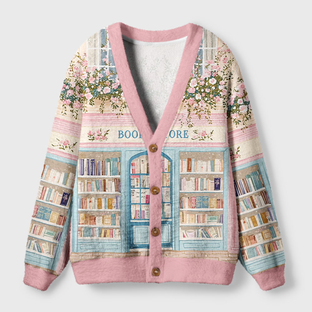 Pagewings Bookstore Light Knit Unisex Cardigan Sweaters