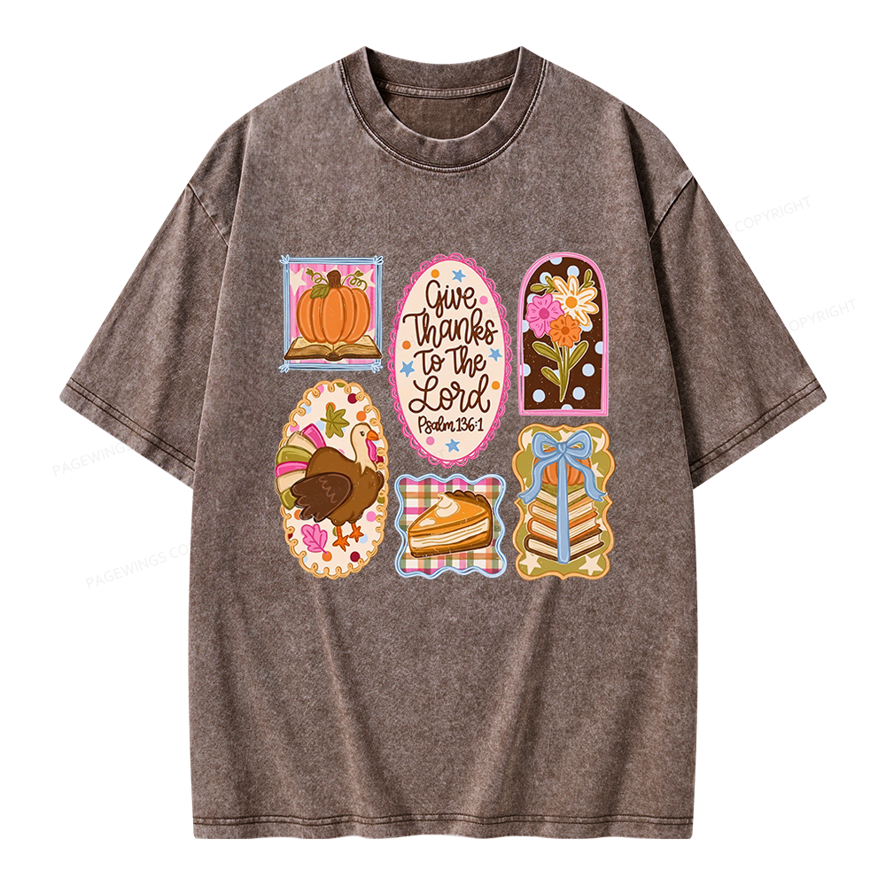 Pagewings Christian Fall Unisex Washed T-shirt