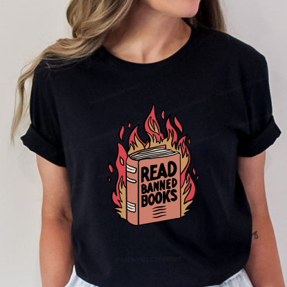 Pagewings Read Banned Books Shirt Unisex Classic T-shirt