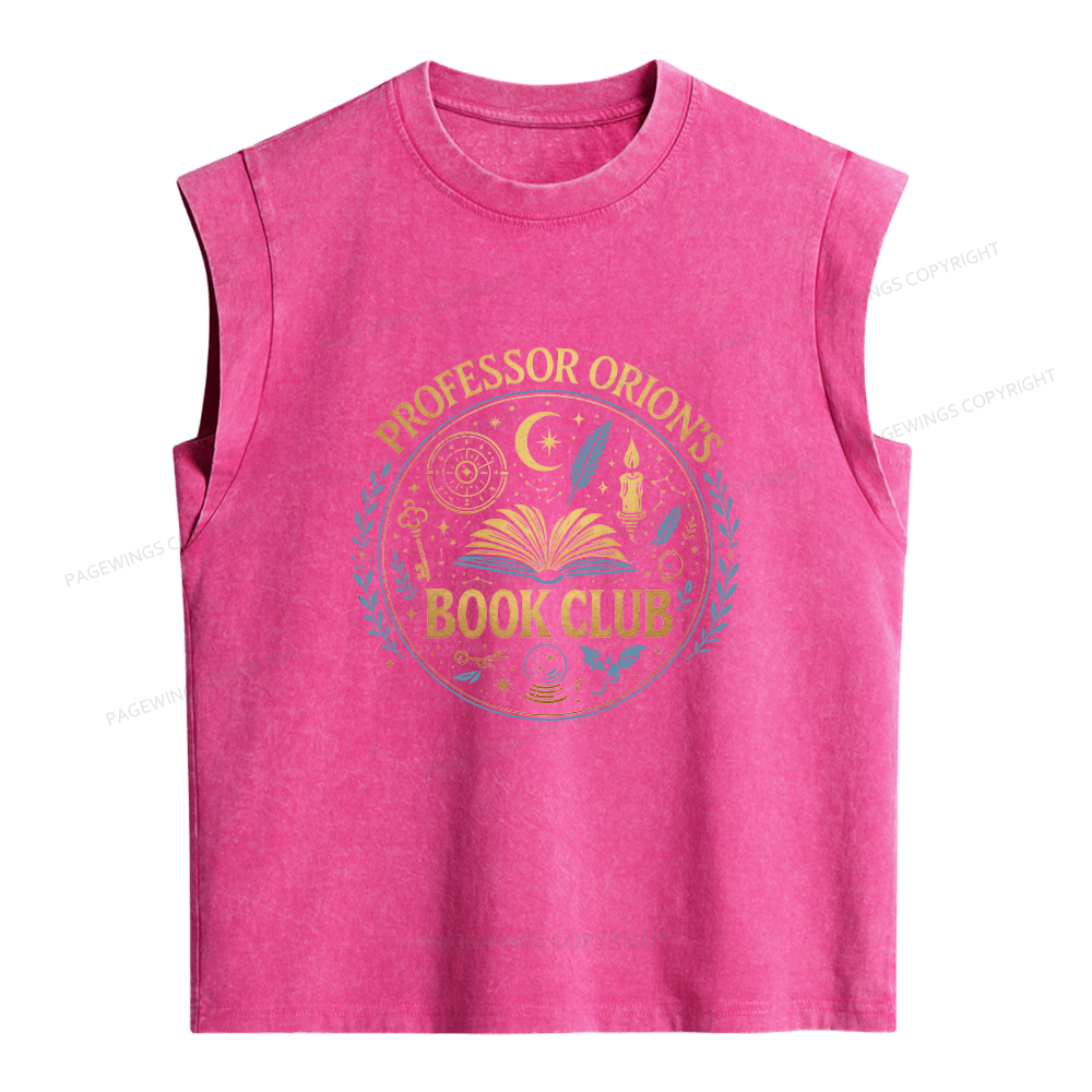 Pagewings Book Club Women's Washed Tank Top