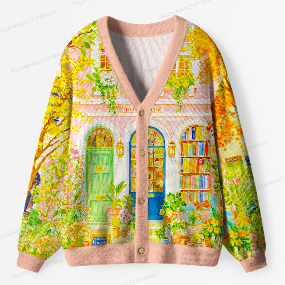 Pagewings Bookstore Unisex Ugly Cardigan Sweaters