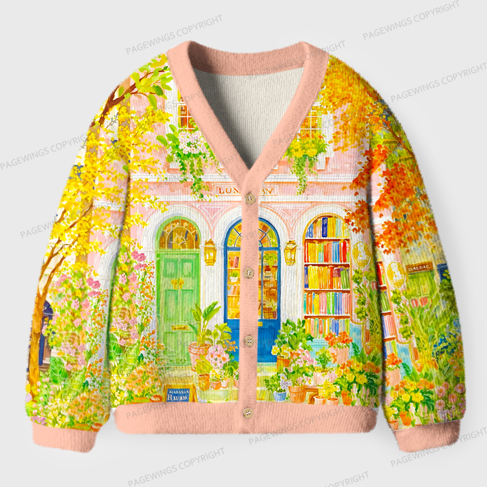 Pagewings Bookstore Unisex Ugly Cardigan Sweaters
