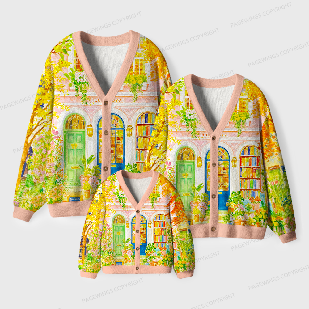 Pagewings Bookstore Unisex Ugly Cardigan Sweaters