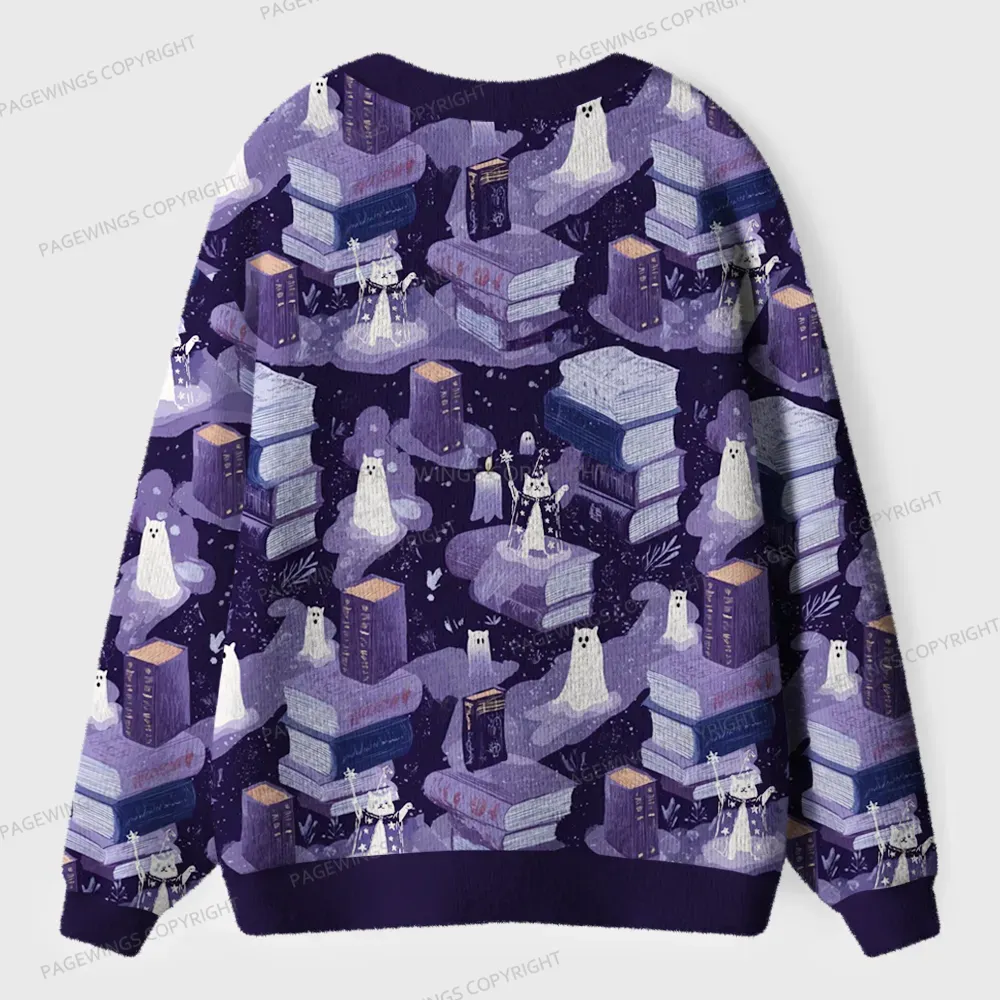 Pagewings Fantasy Reading  Unisex Ugly Cardigan Sweaters