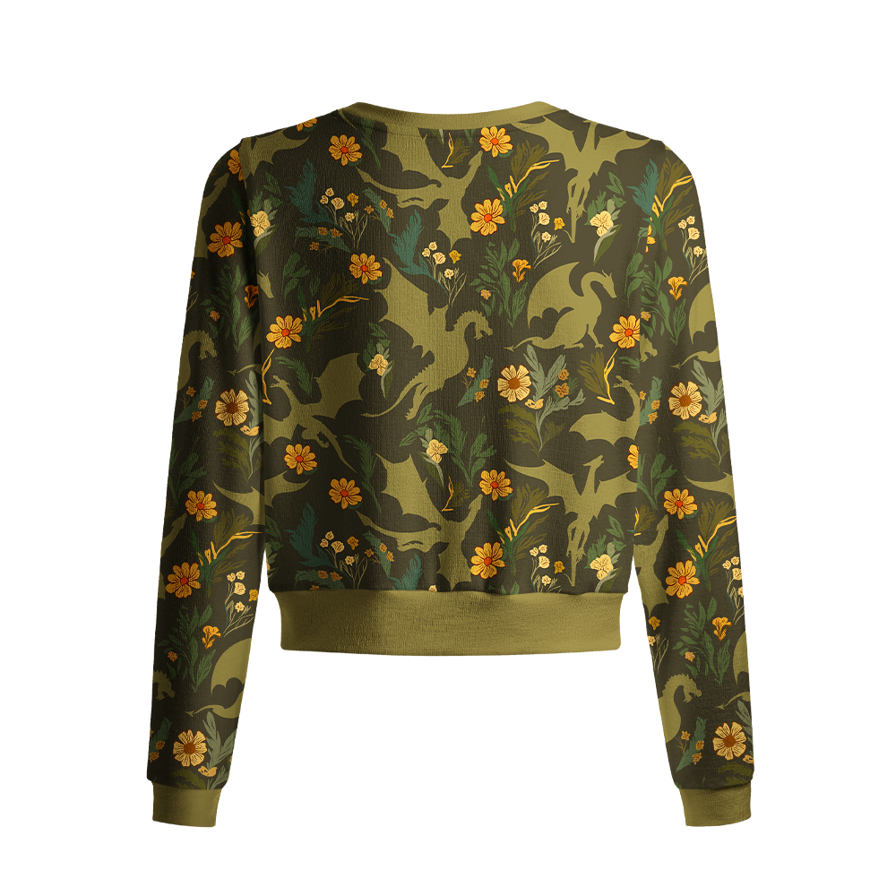 Pagewings Fantasy Bookish Crew Neck Cardigan Sweaters